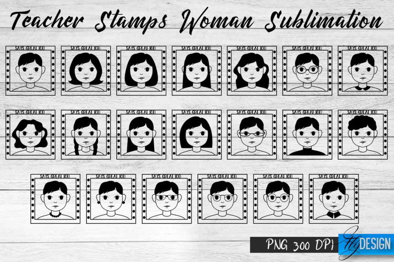 teacher-stamp-woman-sublimation-teacher-stamp-design-teacher-desig