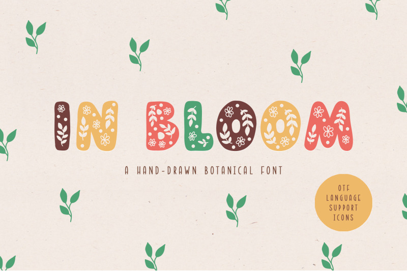 in-bloom-botanical-font