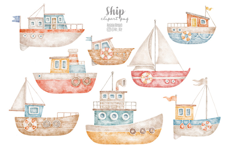 cartoon-ship-watercolor-clipart