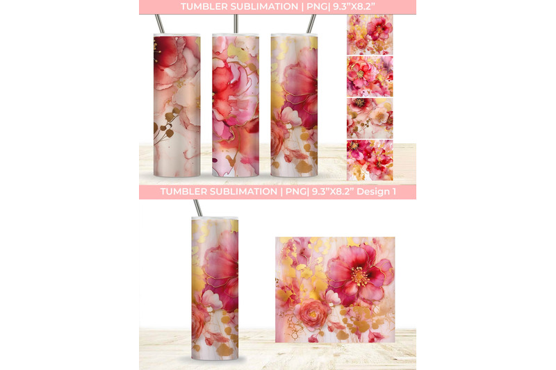 ink-tumbler-with-flowers-and-gold-sublimation-png