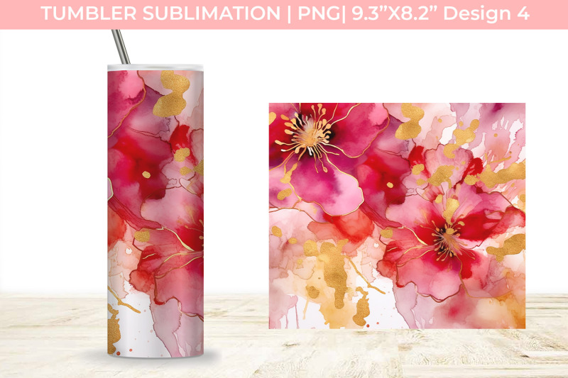 ink-tumbler-with-flowers-and-gold-sublimation-png