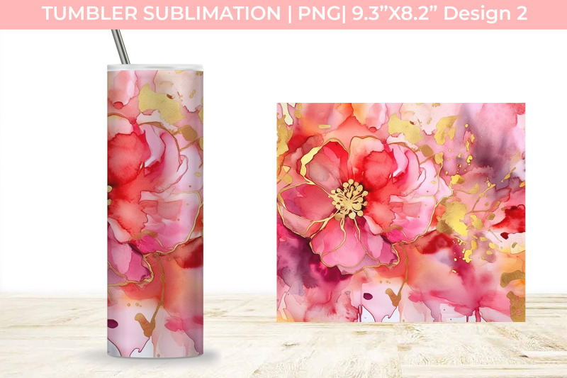 ink-tumbler-with-flowers-and-gold-sublimation-png