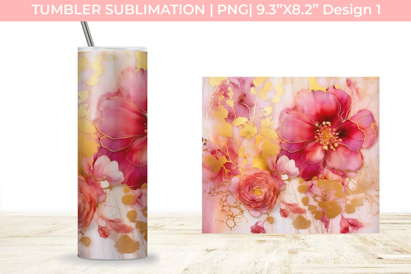 ink-tumbler-with-flowers-and-gold-sublimation-png