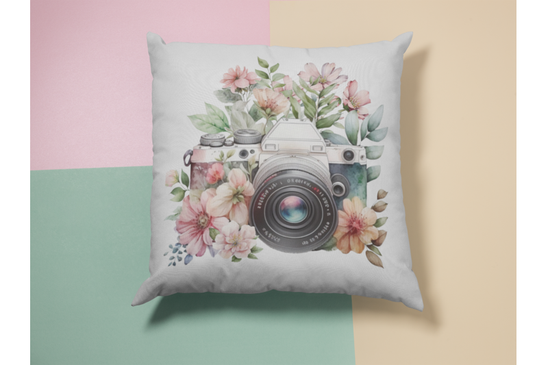 floral-photo-camera-with-pink-flowers-vintage-design-png-instant-downl