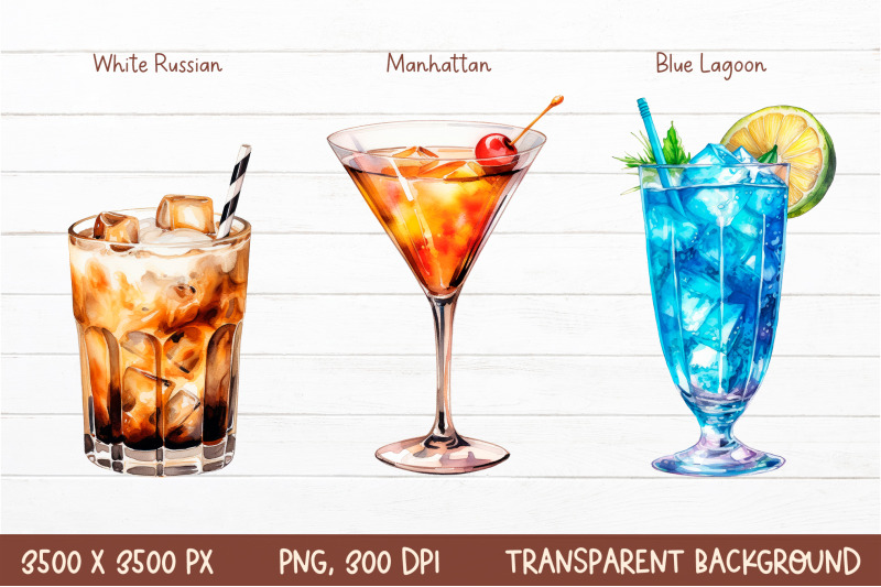 watercolor-cocktail-clipart-summer-cocktail-sublimation