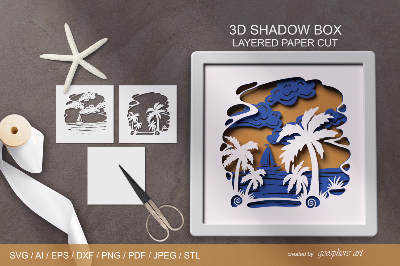 seascape-3d-layered-papercut-shadow-box-svg-dxf-stl