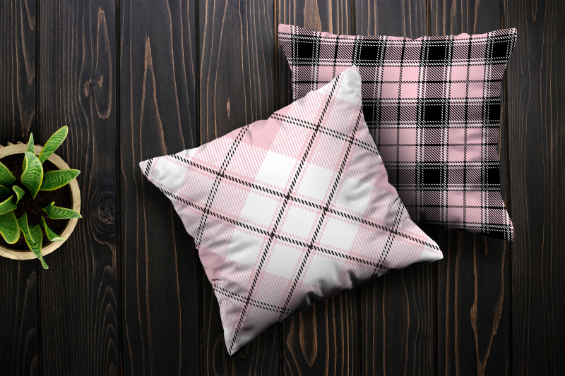 pastel-pink-amp-black-plaid-digital-paper-backgrounds