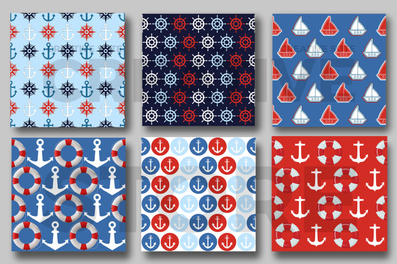 nautical-seamless-pattern-digital-papers