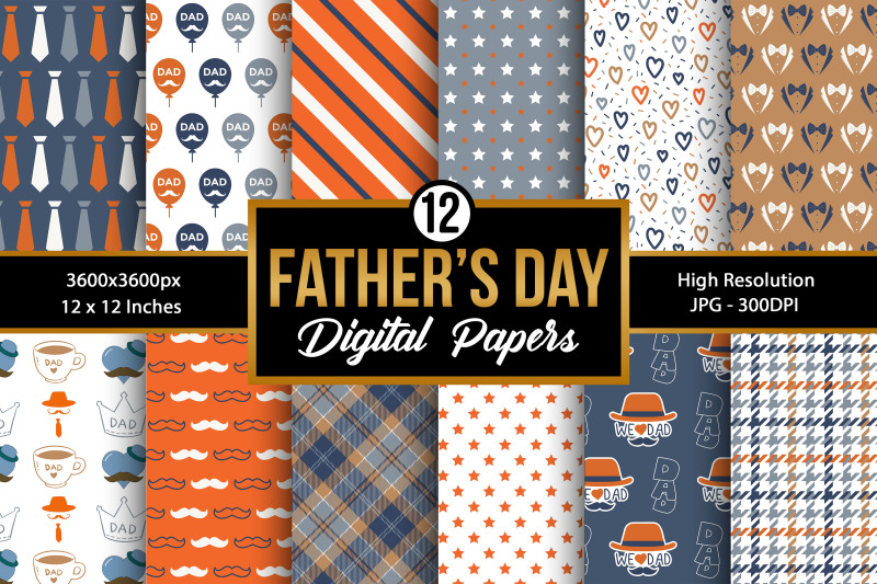 father-039-s-day-digital-paper-patterns