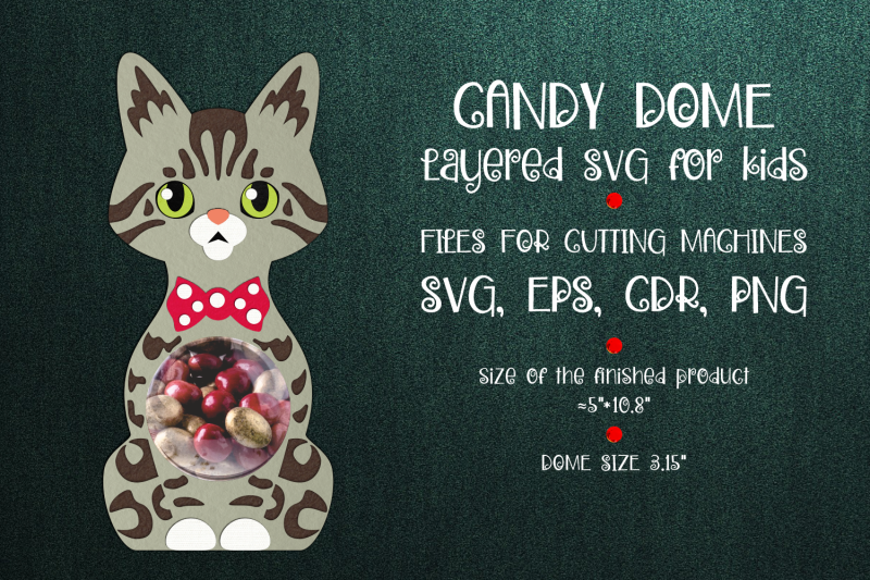 bengal-cat-candy-dome-template