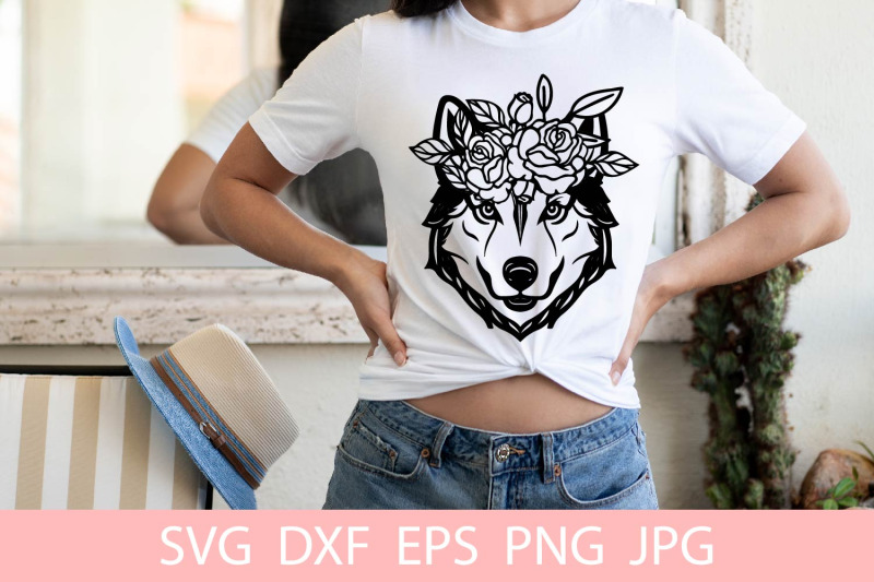 floral-cute-husky-dog-animal-pet-svg-file-shirt-svg