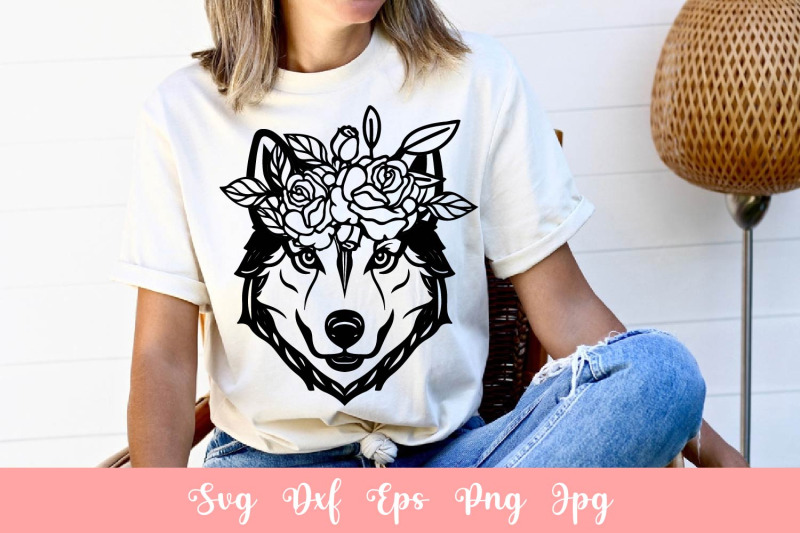 floral-cute-husky-dog-animal-pet-svg-file-shirt-svg