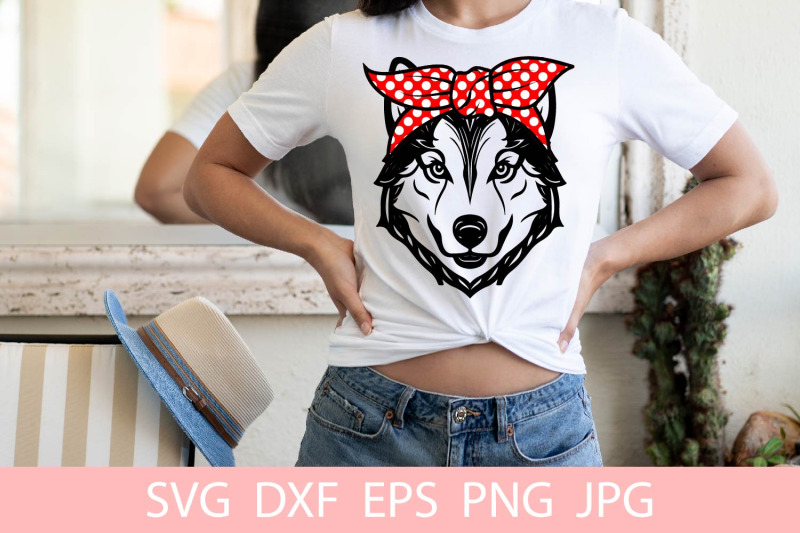 cute-husky-dog-with-bandana-animal-pet-svg-file-shirt-svg