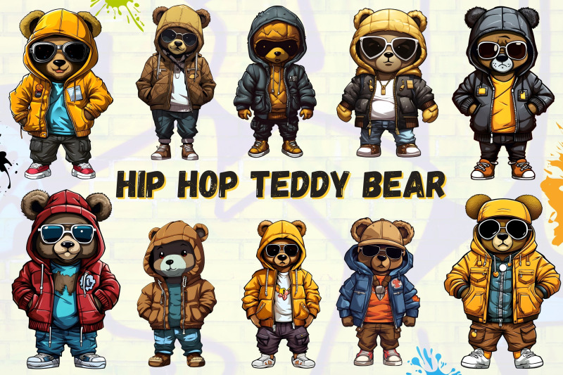 hip-hop-teddy-bear-illustration-clipart