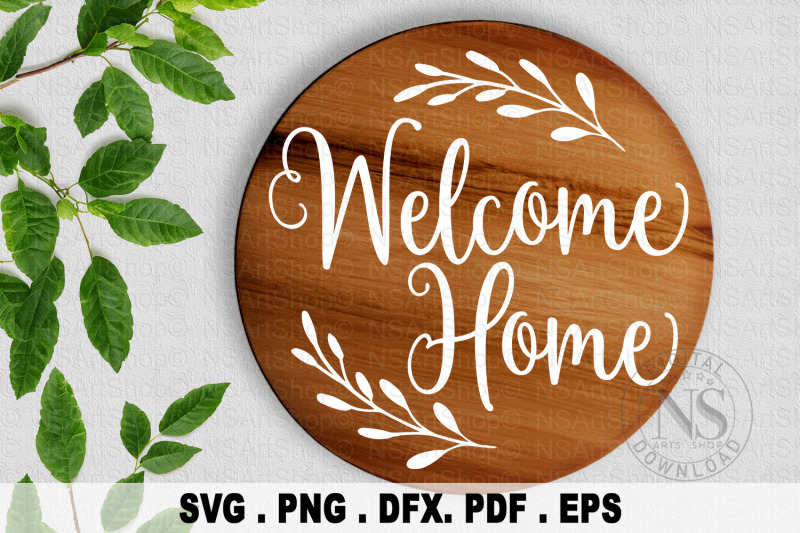 round-sign-svg-welcome-sign-svg-farmhouse-svg-porch-sign-svg