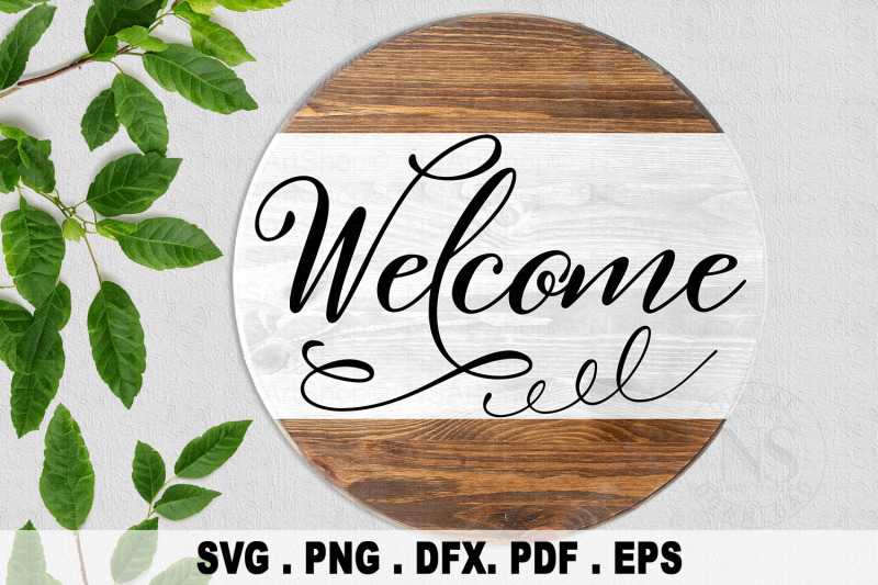 round-sign-svg-welcome-sign-svg-farmhouse-svg-porch-sign-svg