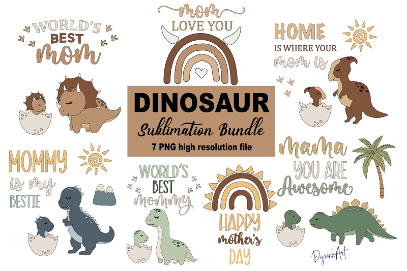 dinosaur-png-sublimation-bundle