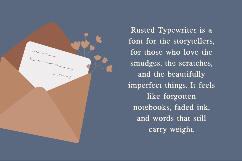 rusted-typewriter-font