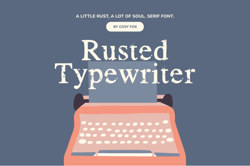 rusted-typewriter-font