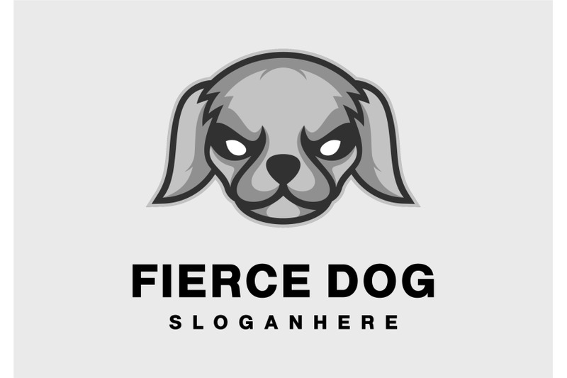 fierce-dog-head-logo-abstract-monogram-vector-template