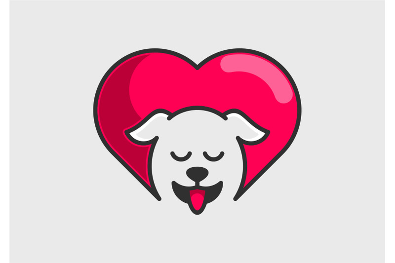 puppy-love-heart-logo-abstract-monogram-vector-template