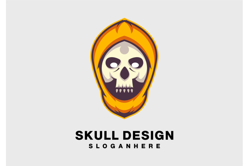 skull-head-on-fire-logo-abstract-monogram-vector-template