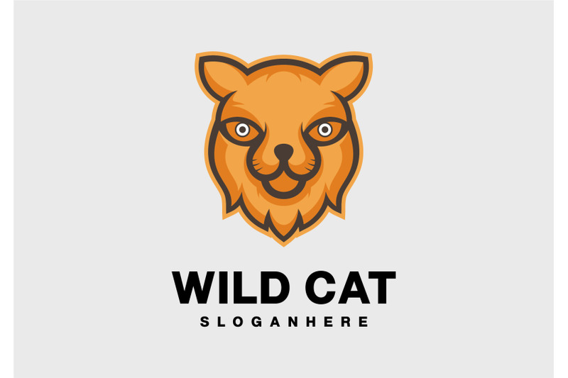 wild-cat-head-logo-abstract-monogram-vector-template