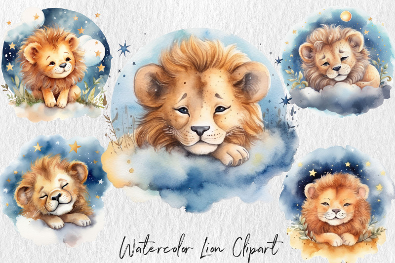 watercolor-lion-baby