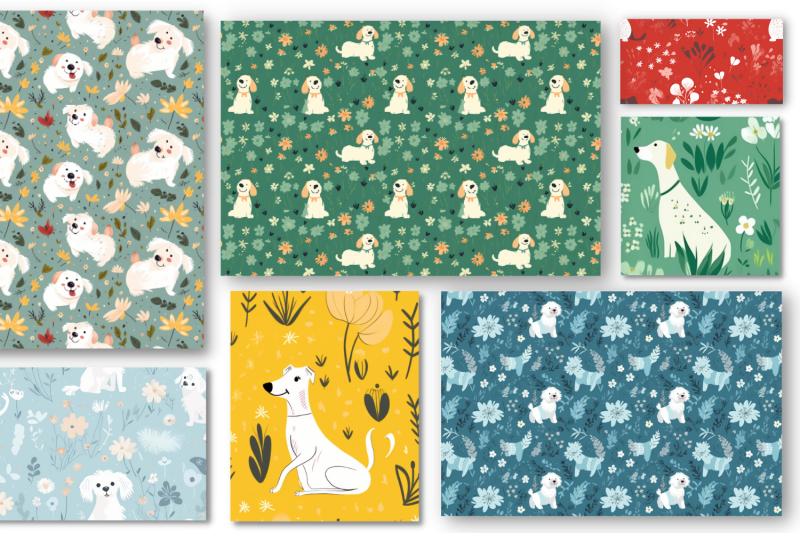 cute-puppy-seamless-patterns