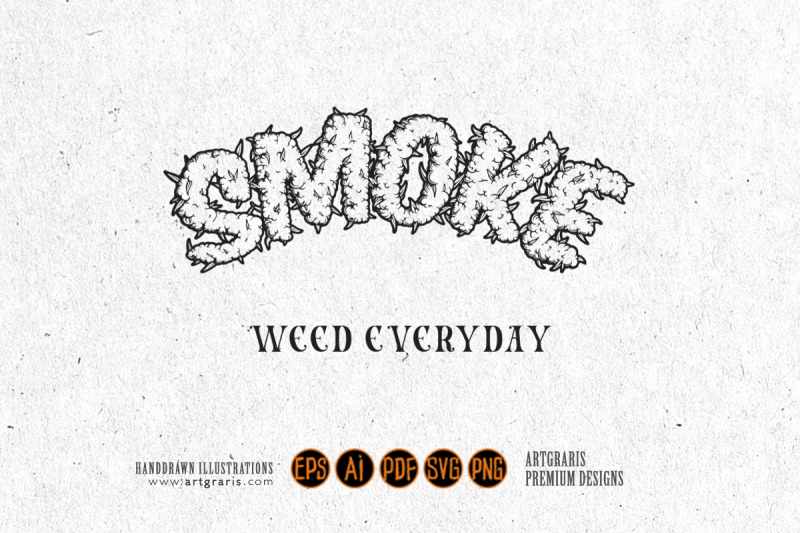 cannabis-smoke-lettering-word-weed-smoke-effect-illustrations