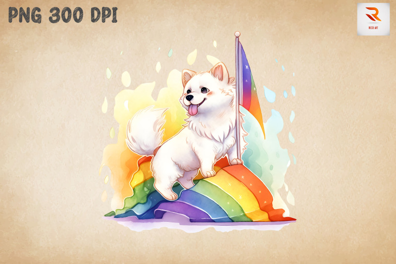 lgbtq-rainbow-cute-dog-watercolor-bundle