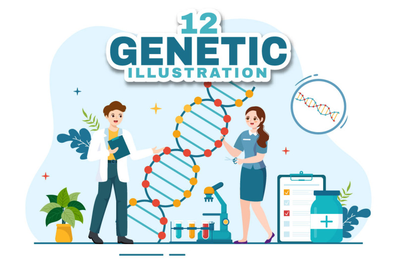 12-genetic-science-concept-illustration