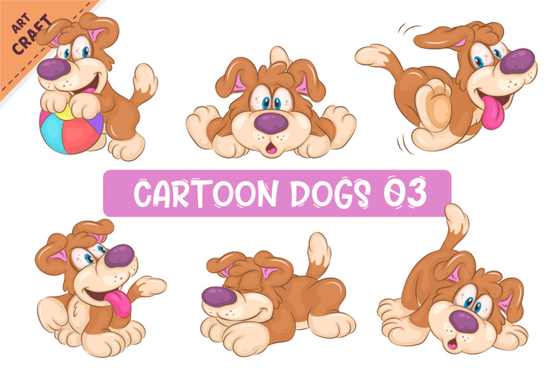set-of-cartoon-dogs-03-clipart