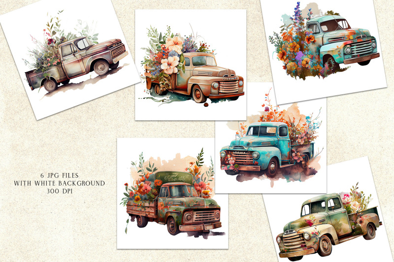 watercolor-old-farm-truck