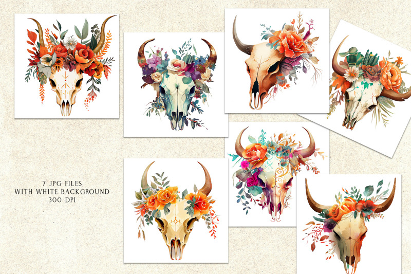 boho-style-flower-skulls