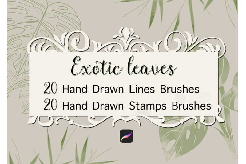 exotic-leaves-procreate-brushes