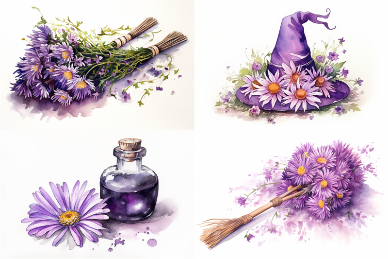 magical-enchantment-watercolor-spells-and-potions