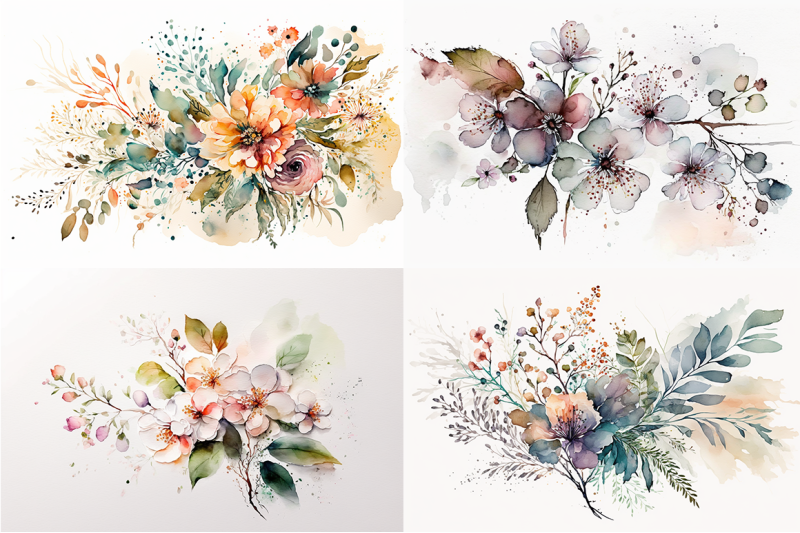 boho-blooms-watercolor-florals-collection