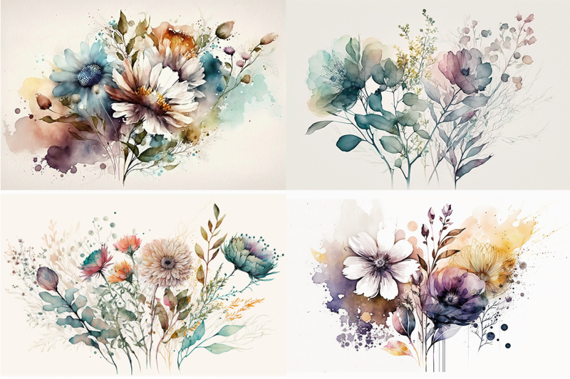 boho-blooms-watercolor-florals-collection