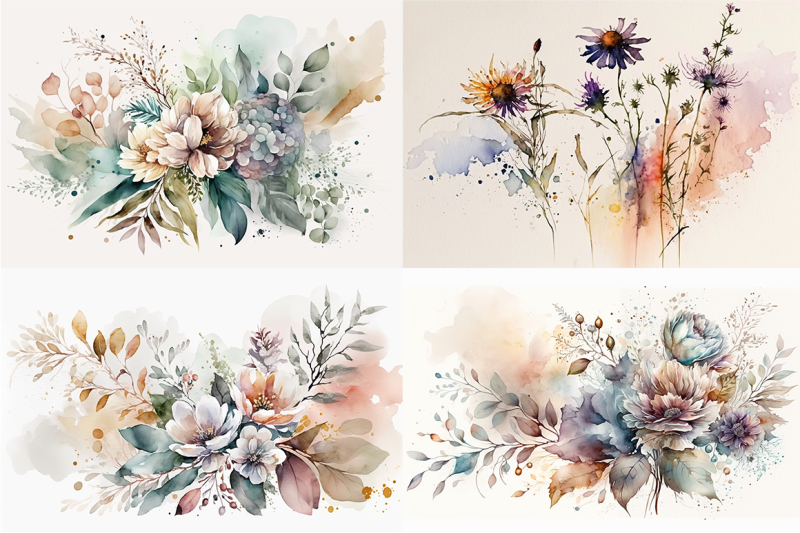 boho-blooms-watercolor-florals-collection