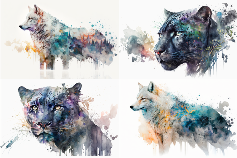 mystical-creatures-enchanting-watercolor-collection