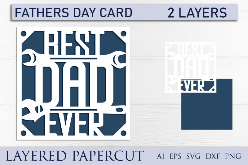 fathers-day-layered-card-best-dad-ever-svg