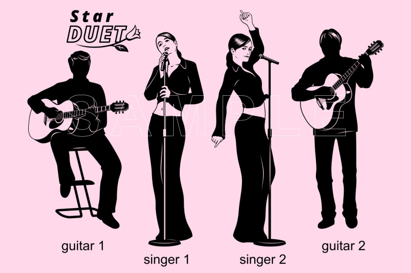 singer-girls-duet-silhouettes-svg