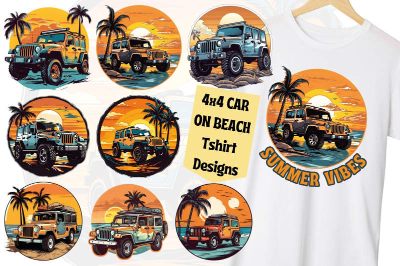 4x4-car-on-beach-summer-tshirt-designs