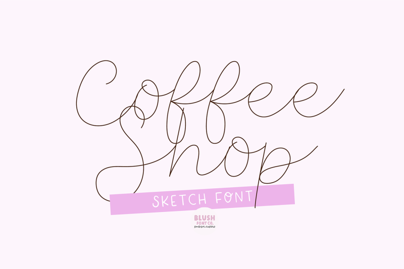 coffee-shop-cursive-sketch-font