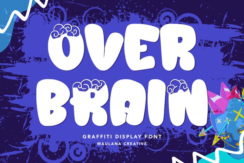 over-brain-graffiti-display-font