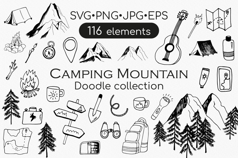 camping-and-travel-doodle-set