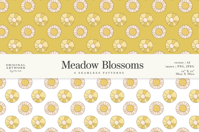 meadow-blossoms-digital-paper-pack-repeat-pattern-seamless-patterns