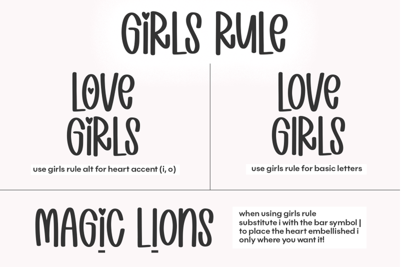 girls-rule-cute-handwritten-font