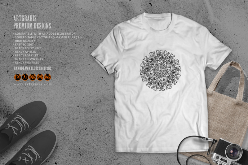 hippie-bohemian-mandala-circle-magic-mushrooms-ornament-monochrome